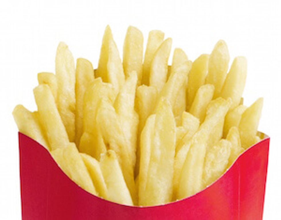 french fries in box