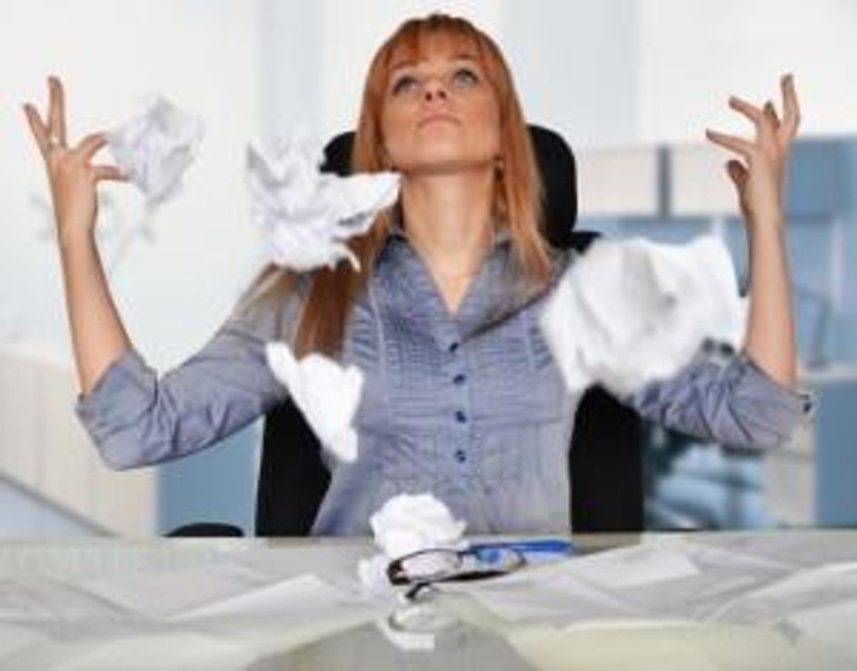 frustrated businesswoman