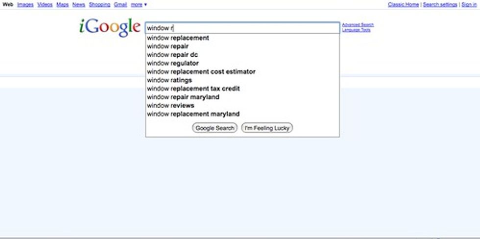 Google Instant Search Pic