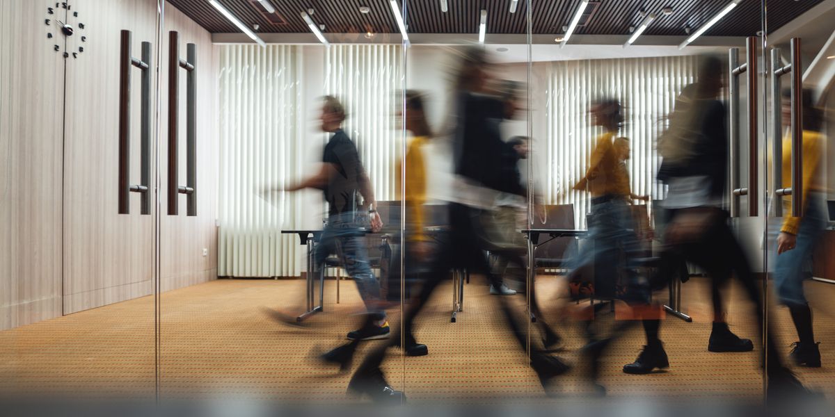 Group of startup employees in the office