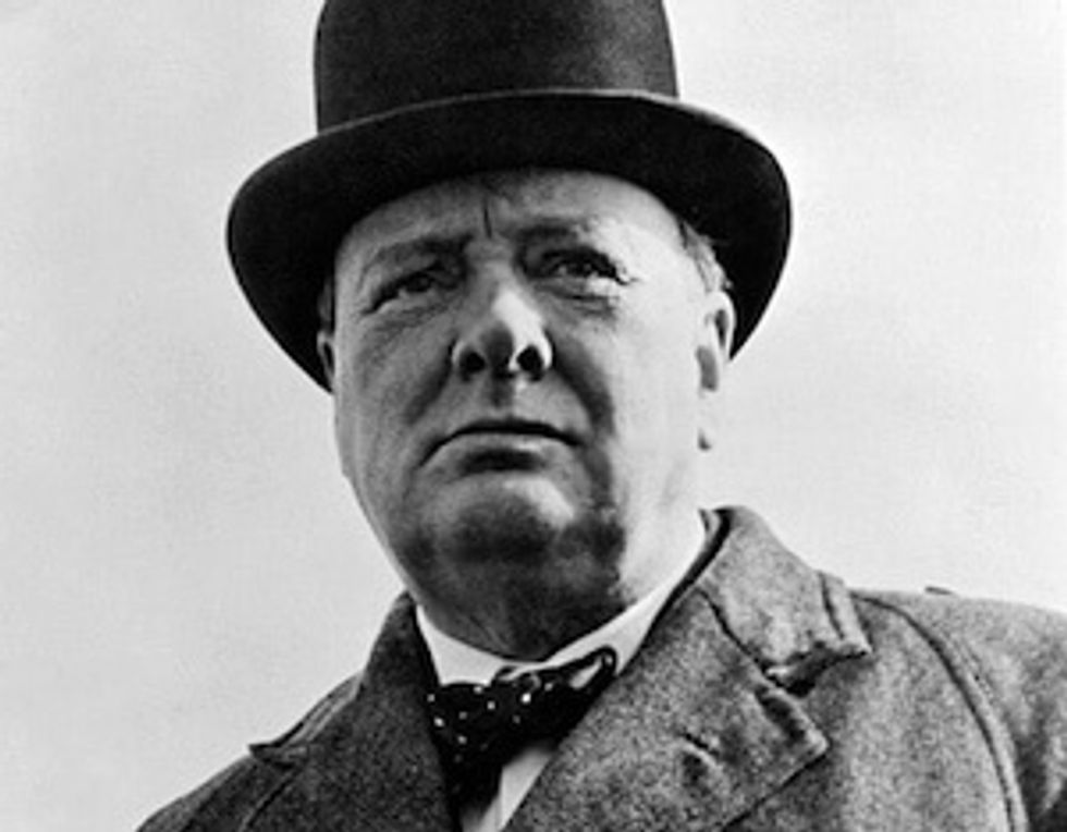 headshot of winston churchill