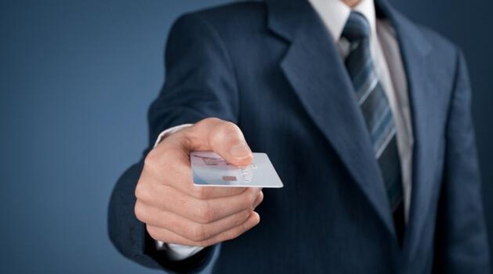 here is my credit card