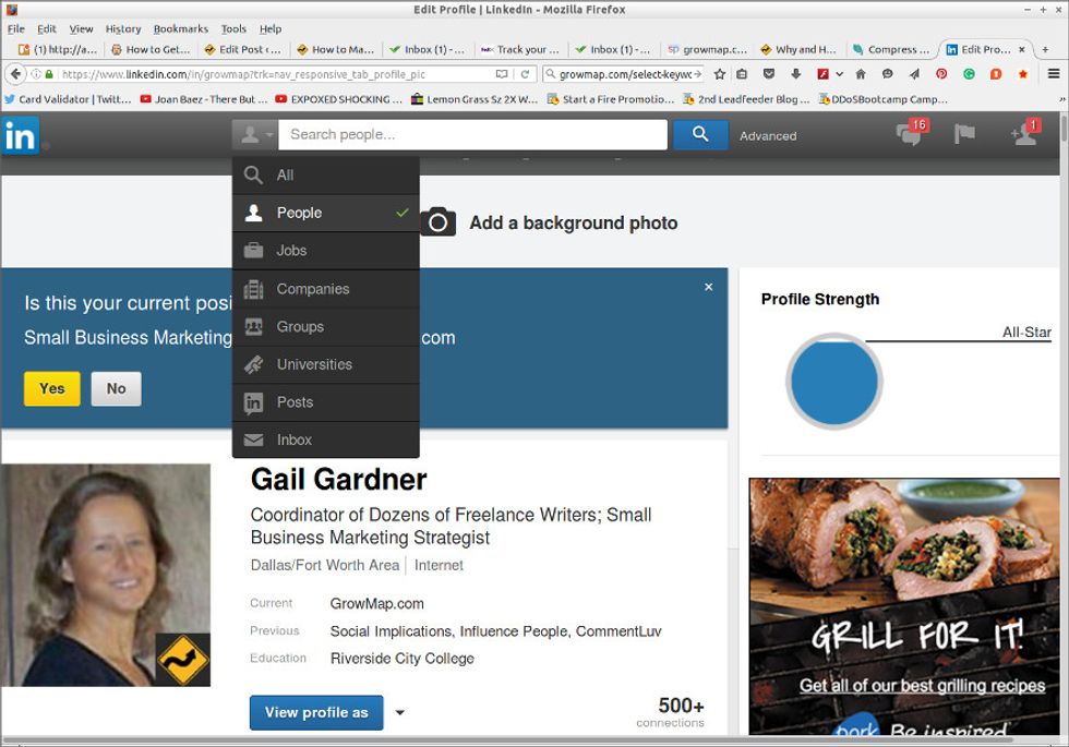 How to find freelance writers using LinkedIn people search