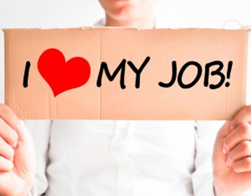 I love my job text employee marketing