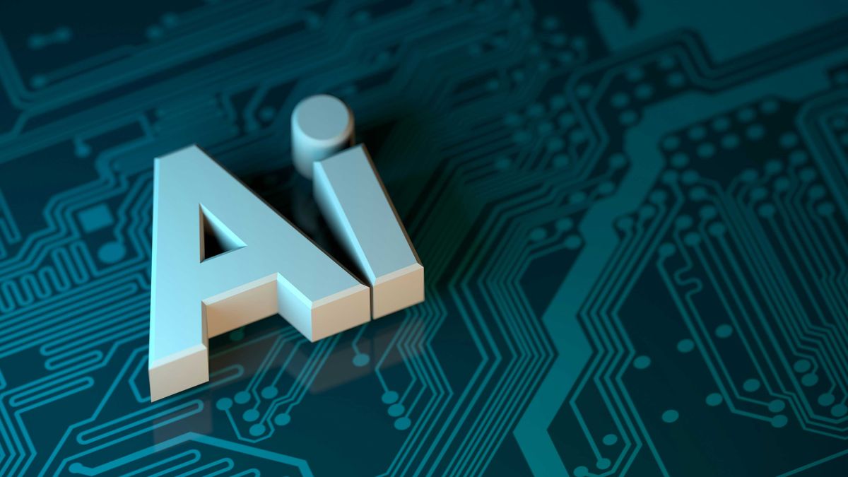 Image of a computer chip representing AI