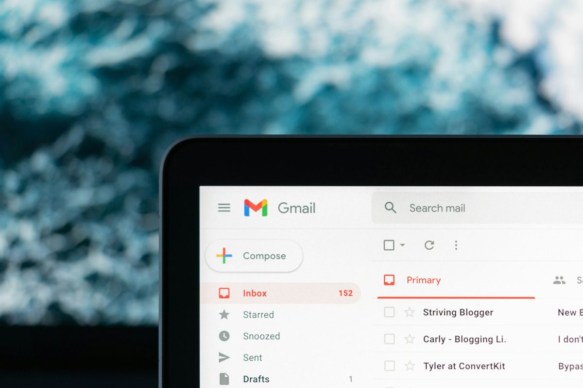 Image of email inbox
