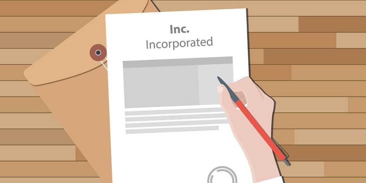 Incorporation papers for new company