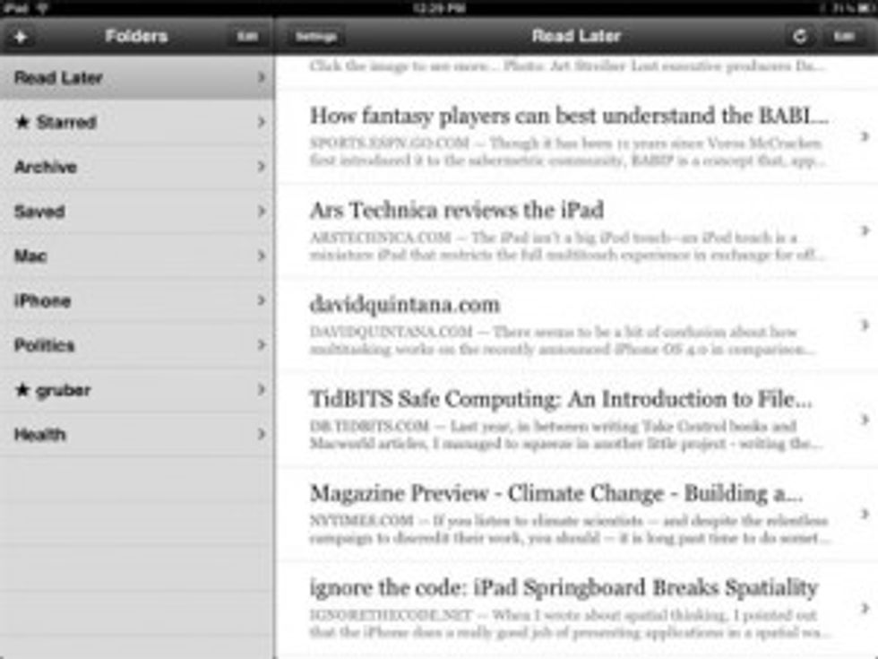 Instapaper on Mevvy - 5 Great Ways To Bookmark Websites, Articles and Pages