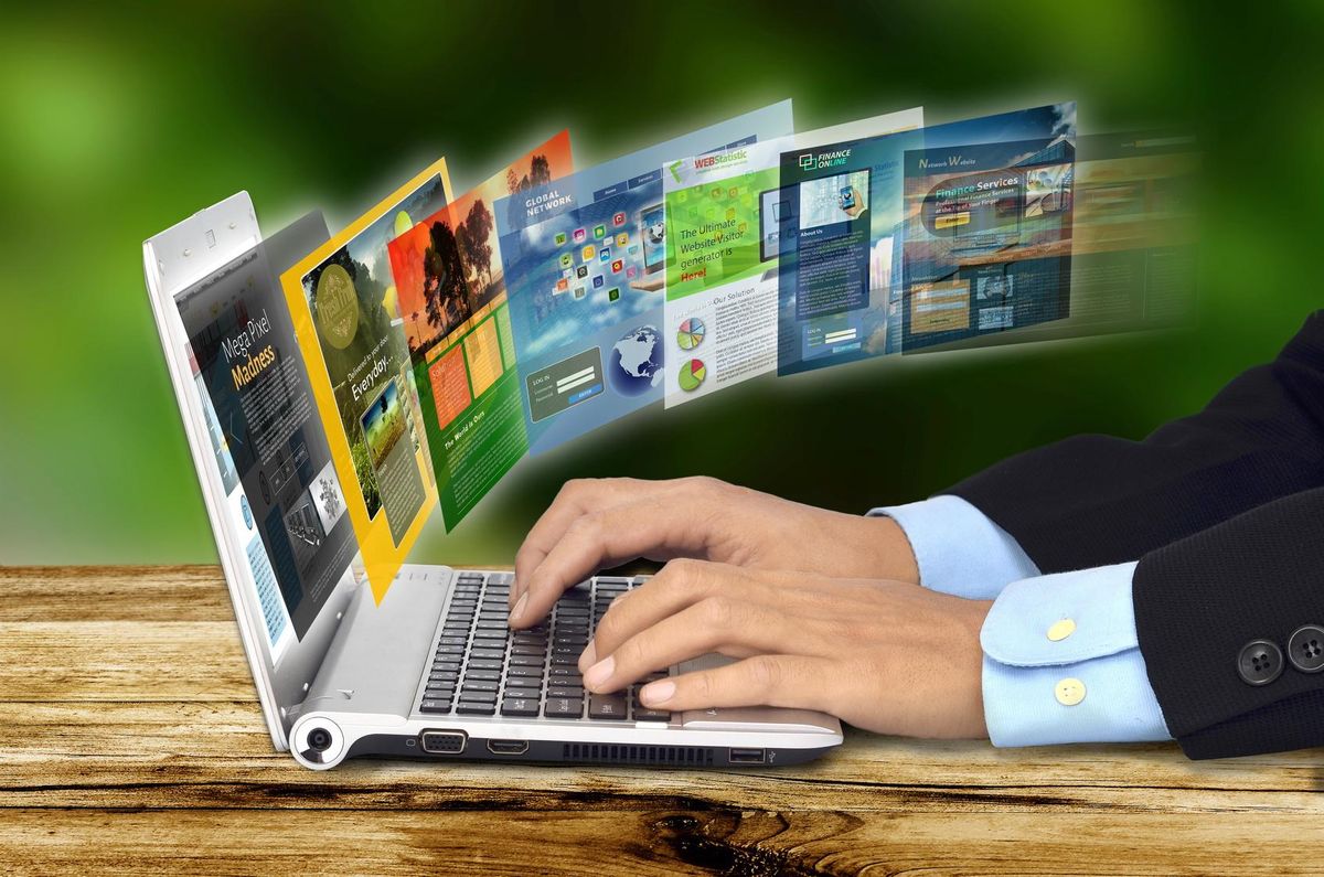 Internet Concept on Laptop