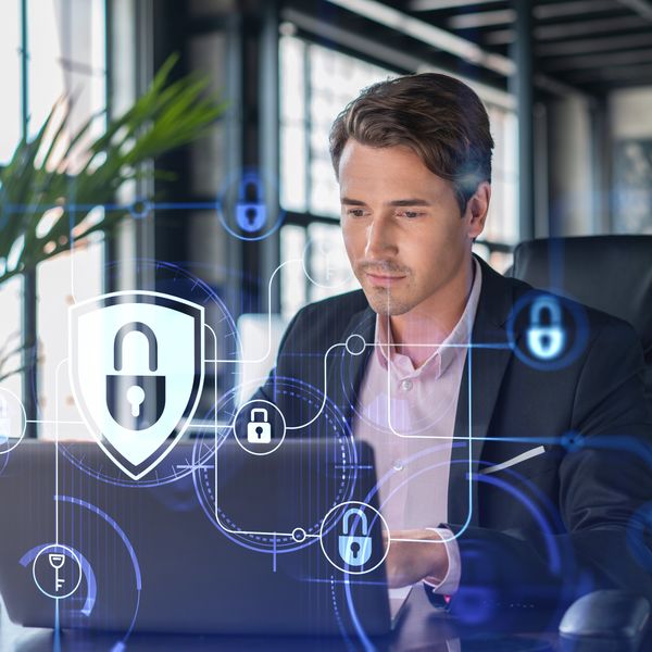 IT team member conducting cyber security testing