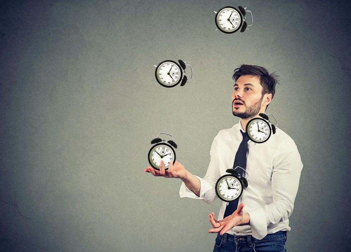 juggling and managing his time