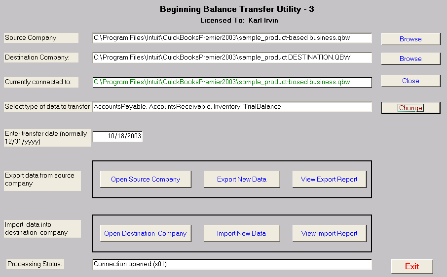 Main Screen - Screenshot