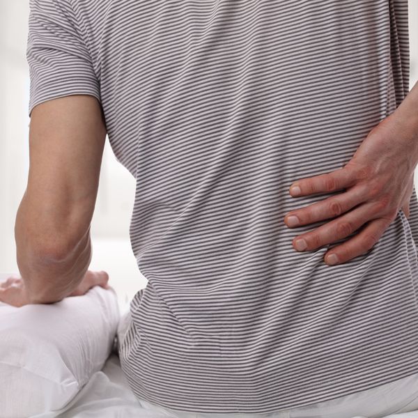 Man suffering from back pain
