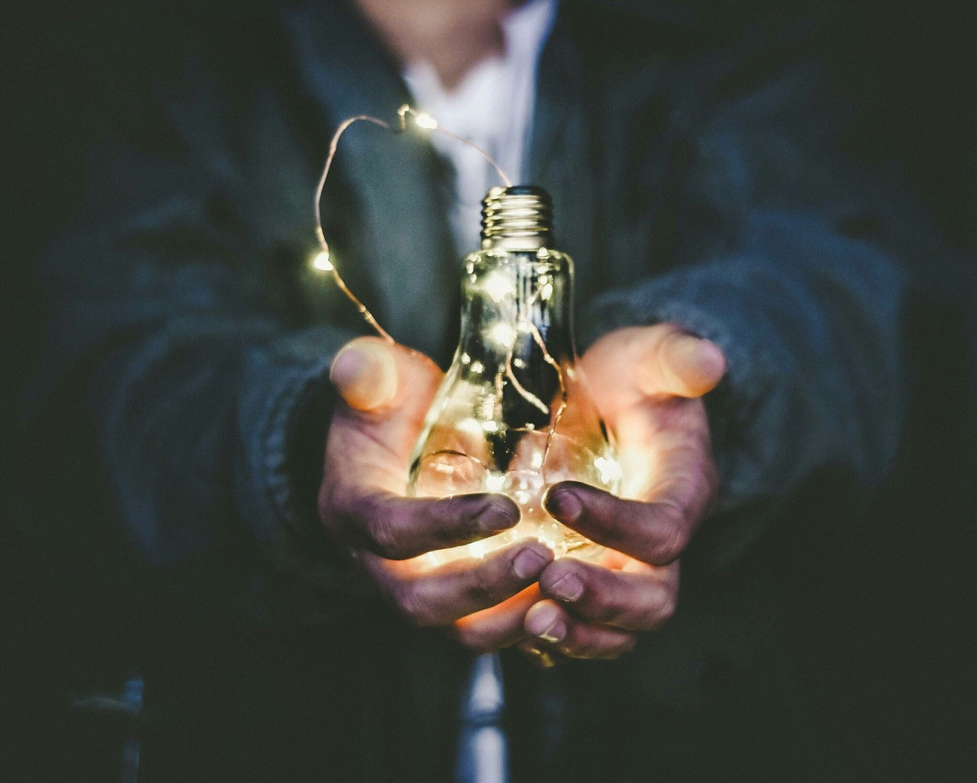 Man with a business idea preparing to start a business
