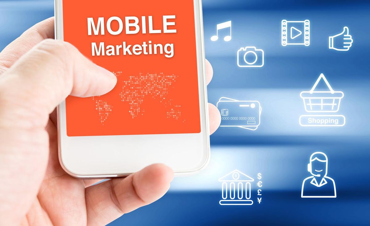 mobile marketing concept