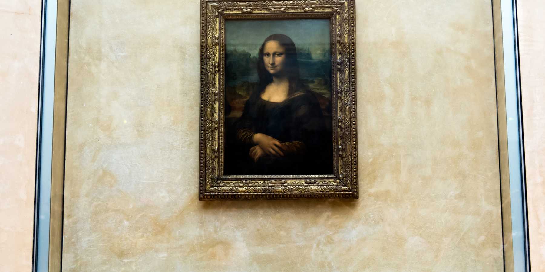 Mona Lisa by the Italian artist Leonardo da Vinci at the Louvre Museum