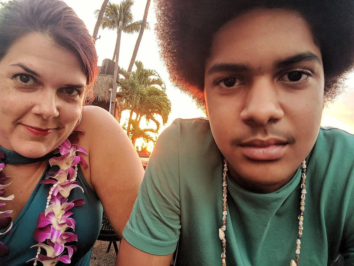 mother and son