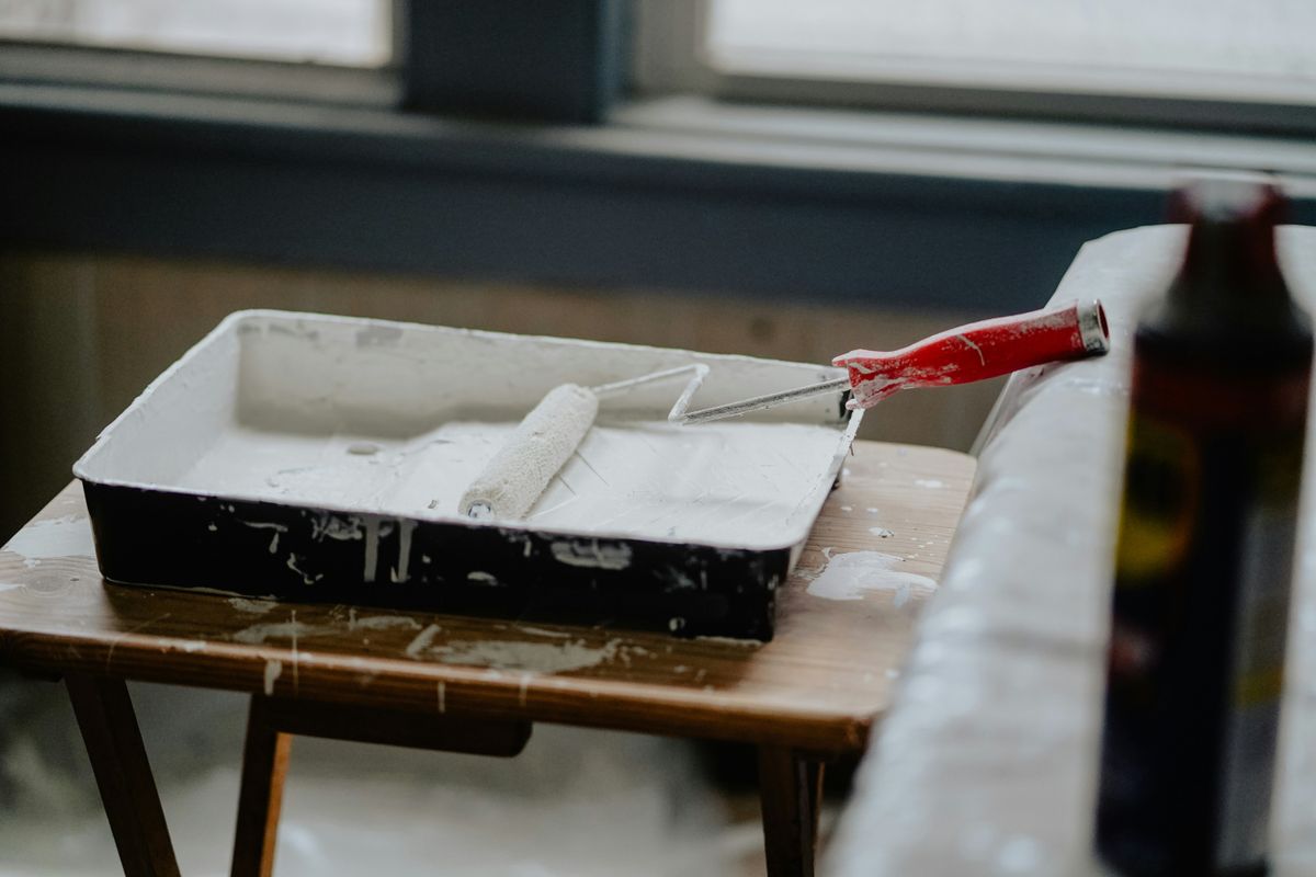 Painting as part of a home renovation