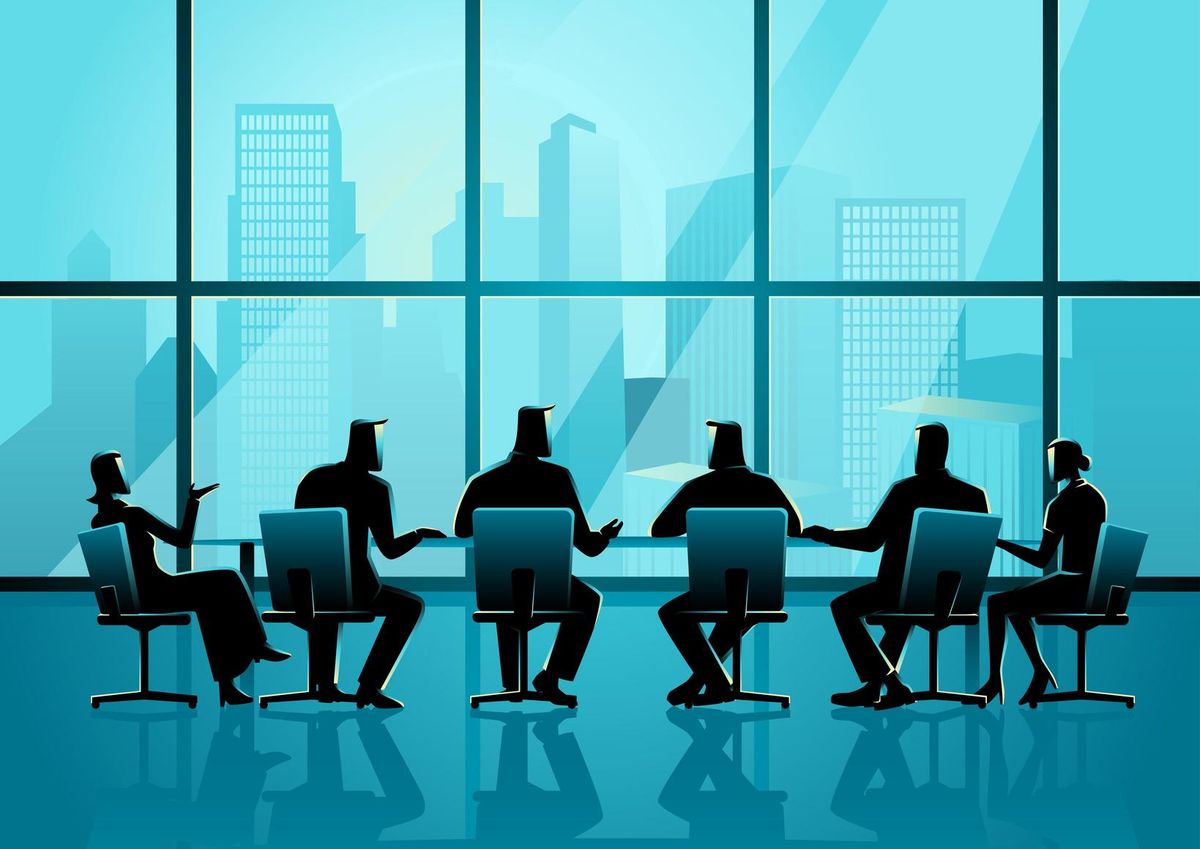 people having a meeting