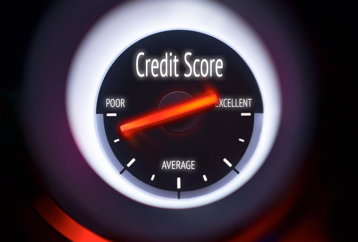 Poor Credit Score Concept