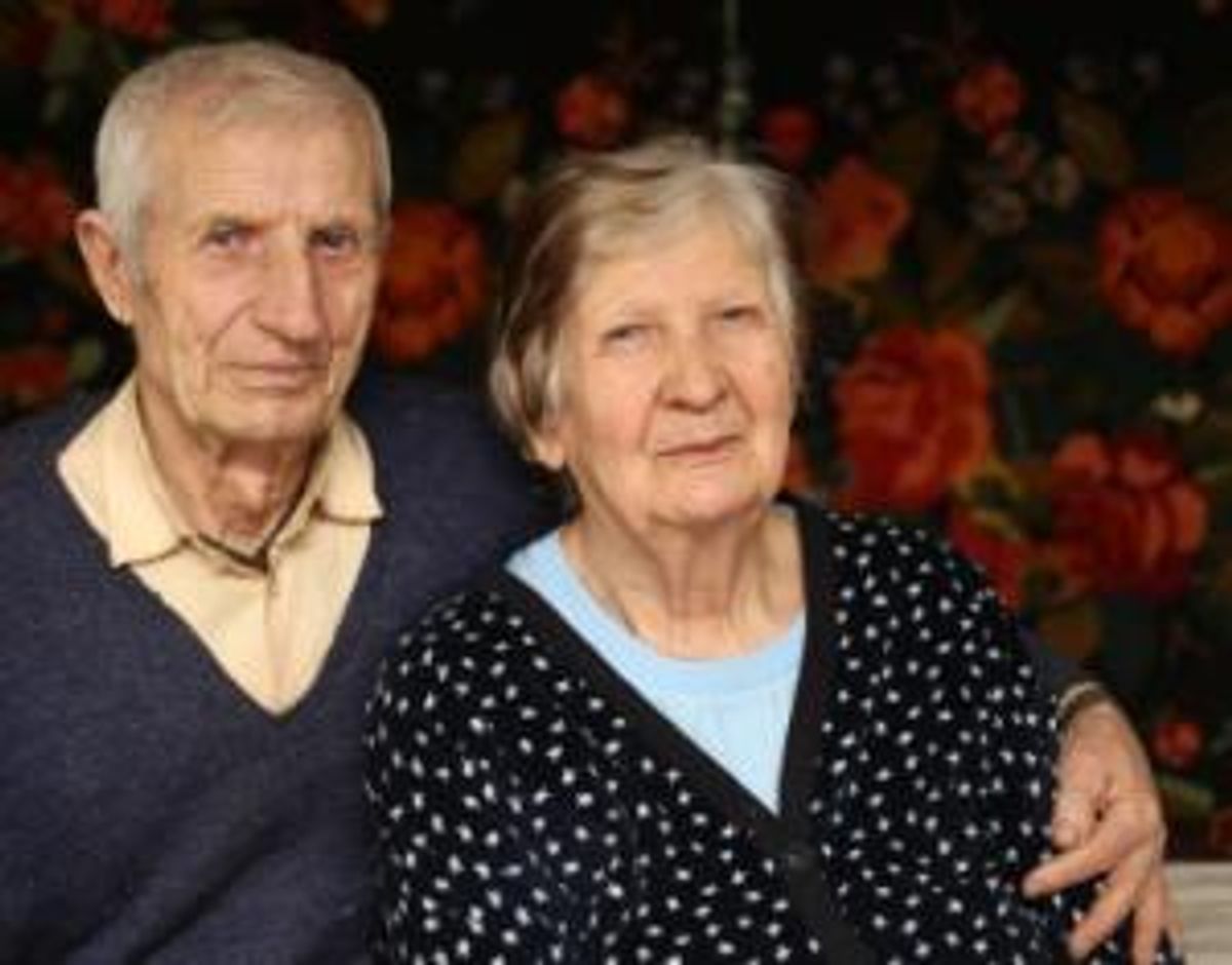 portrait of grandparents