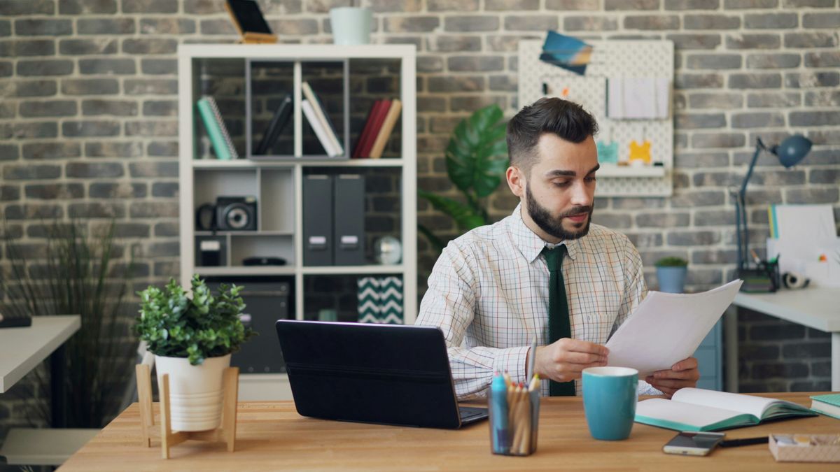 Potential customer reading a white paper
