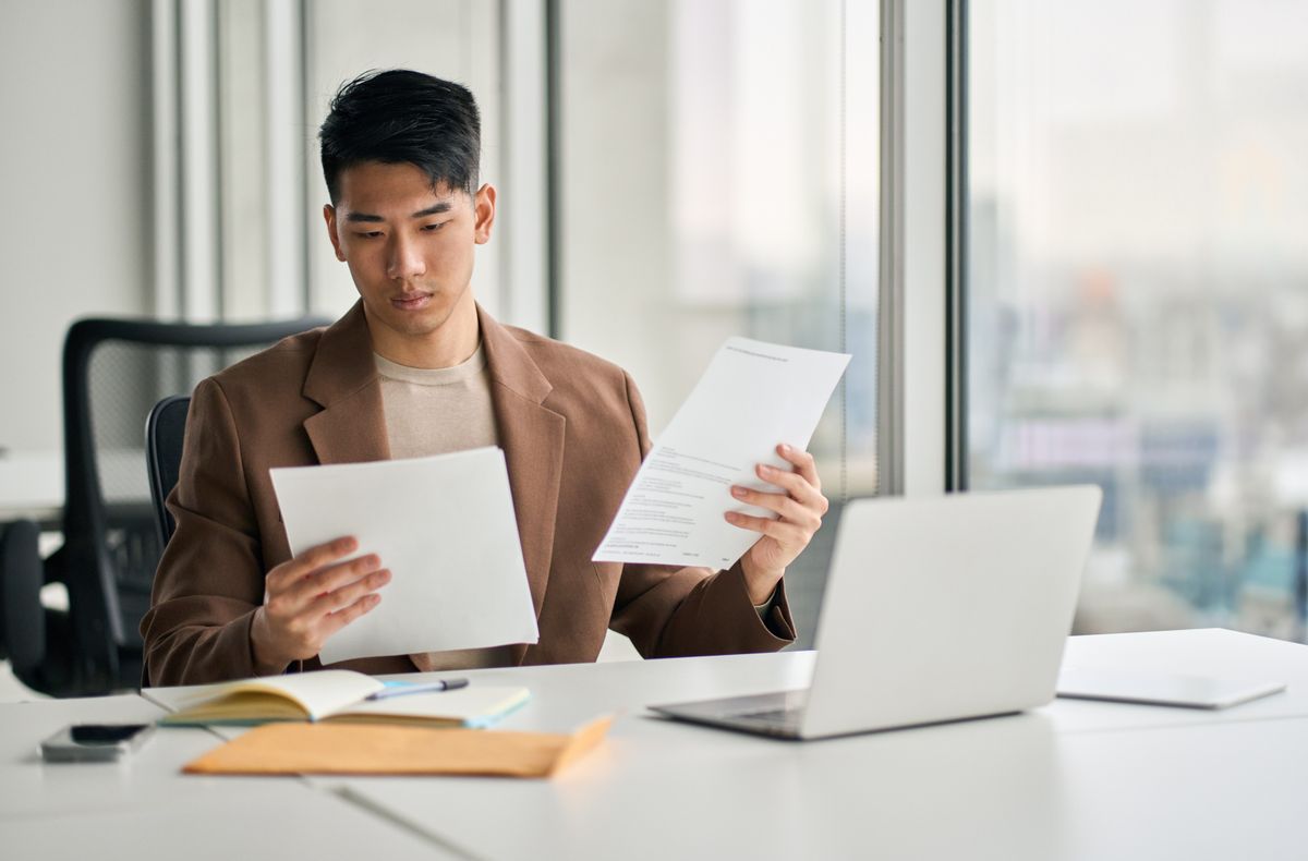 Reading a written business contract