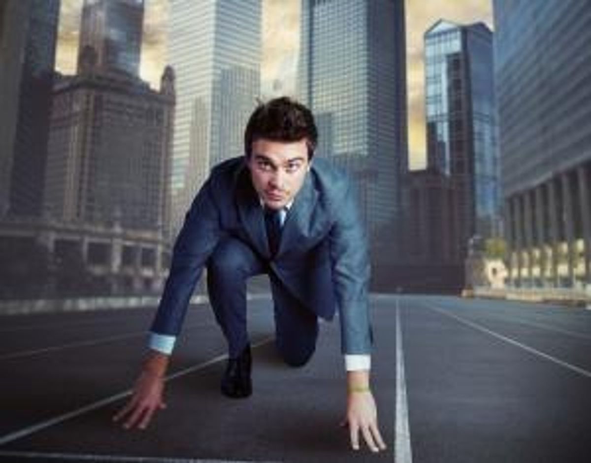 Ready businessman