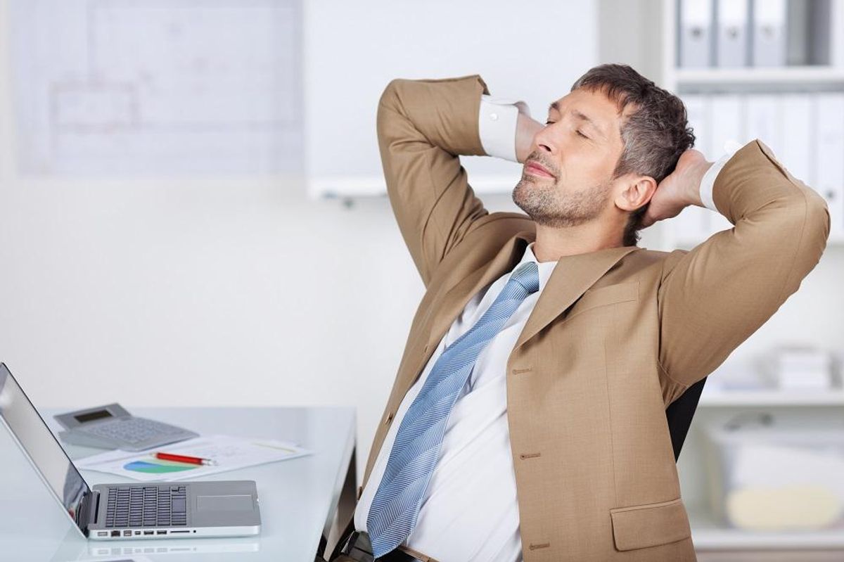 Relaxed businessman