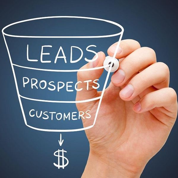 Sales Funnel Marketing Concept