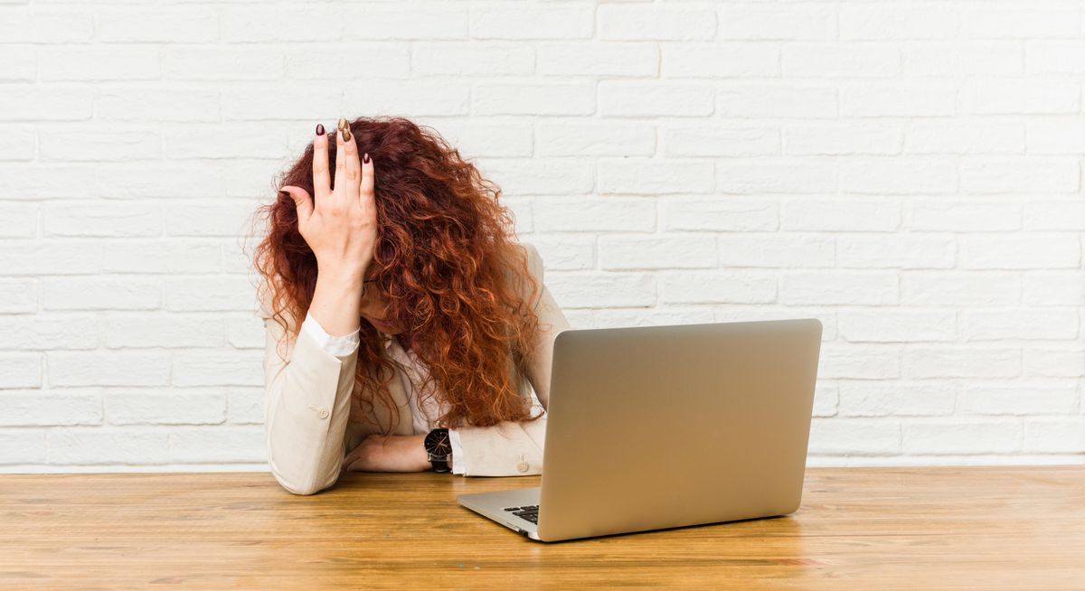 Sales manager regretting a mistake