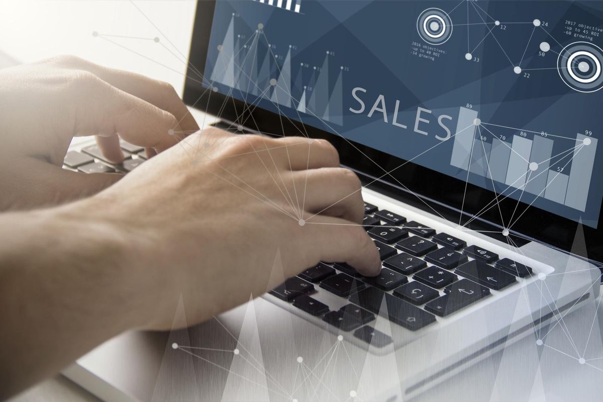 sales techie working