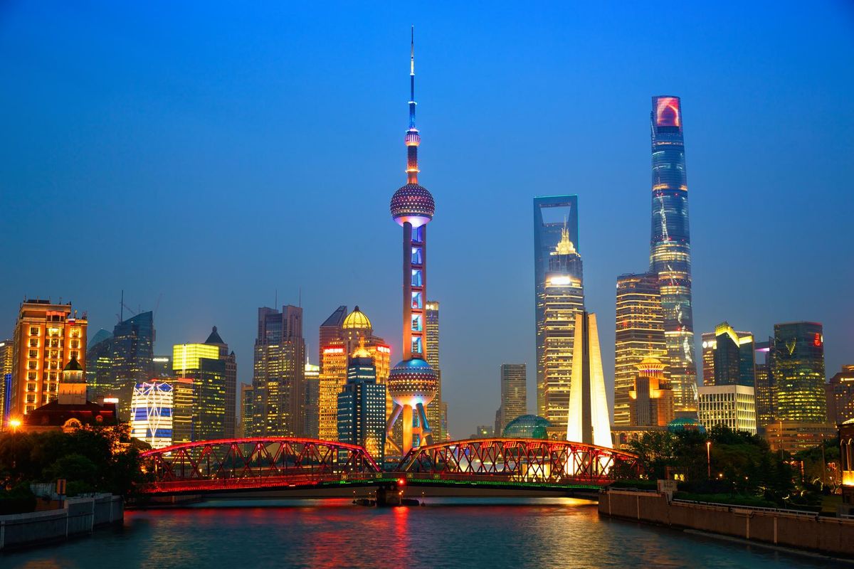 shanghai china skyline