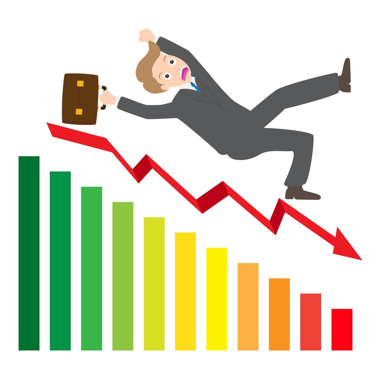 Slipping Down a statistic arrow