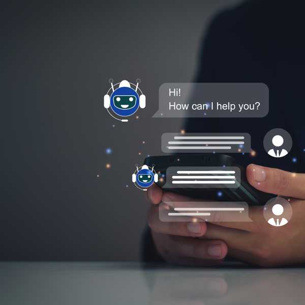 Small business customer using an AI customer service agent