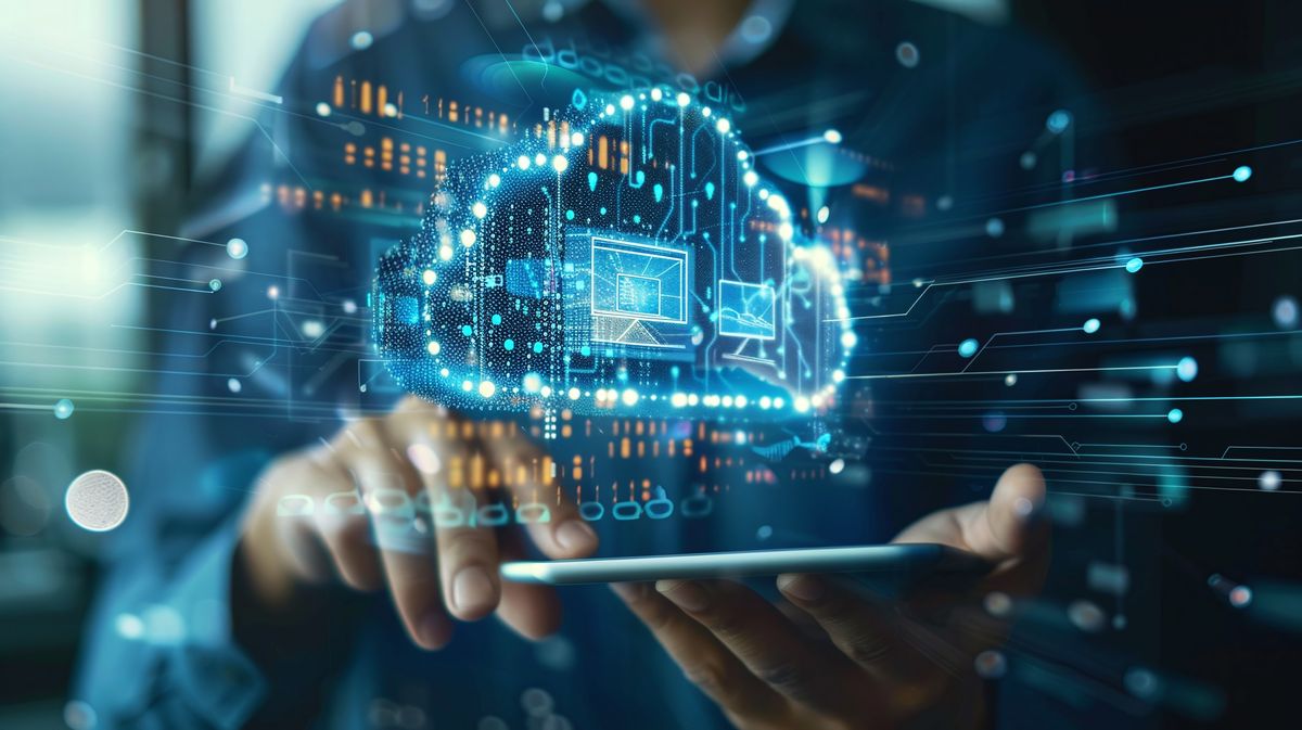 Small business IT professional using a cloud-based IT solution