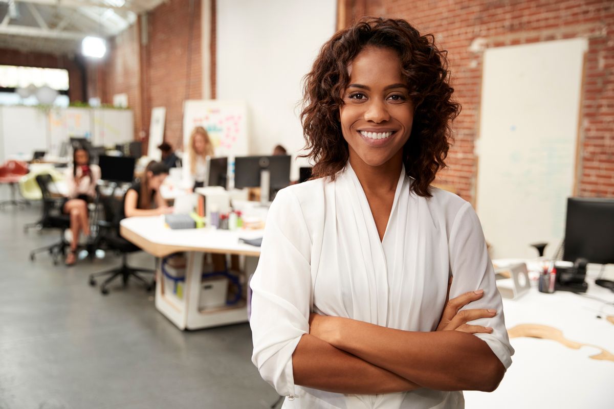 Small business owner cultivating leadership characteristics