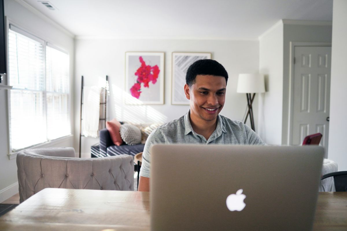Small business owner following financial reporting best practices