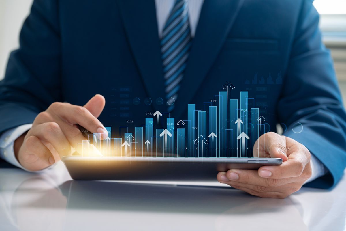 Small business owner looking ahead to 2025 economic trends