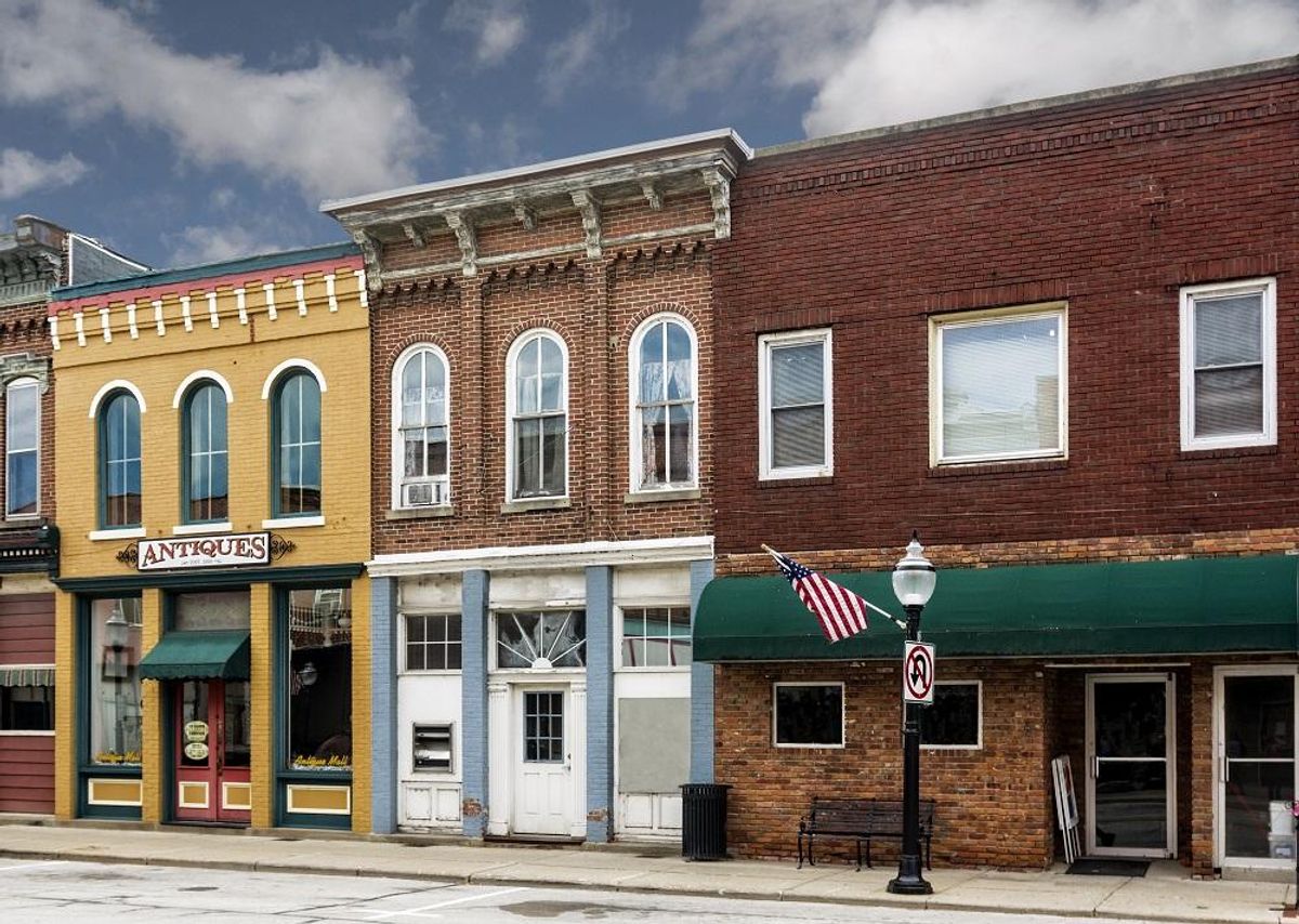 Small Town Main Street Shops
