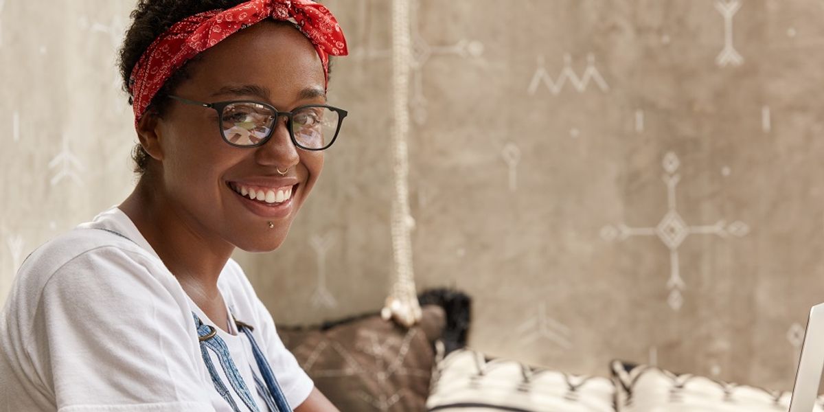 Smiling woman has learned how to bring her authentic self to business