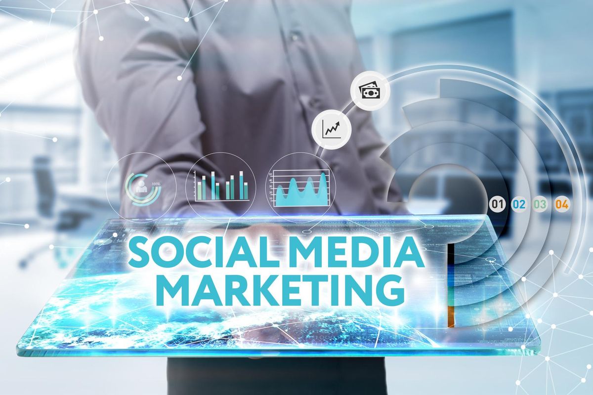 Social media marketing concept