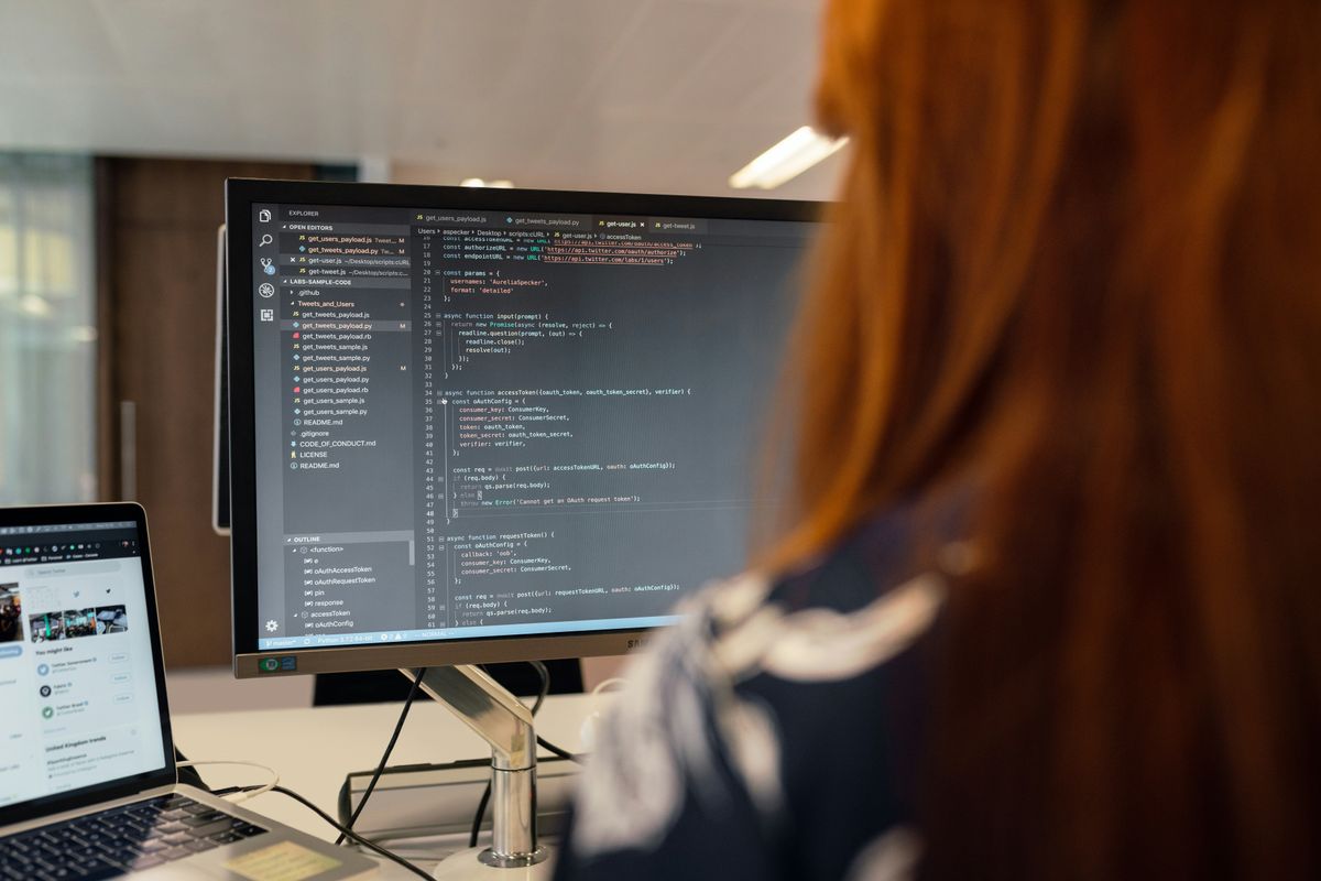 Software engineer using AI to update legacy code