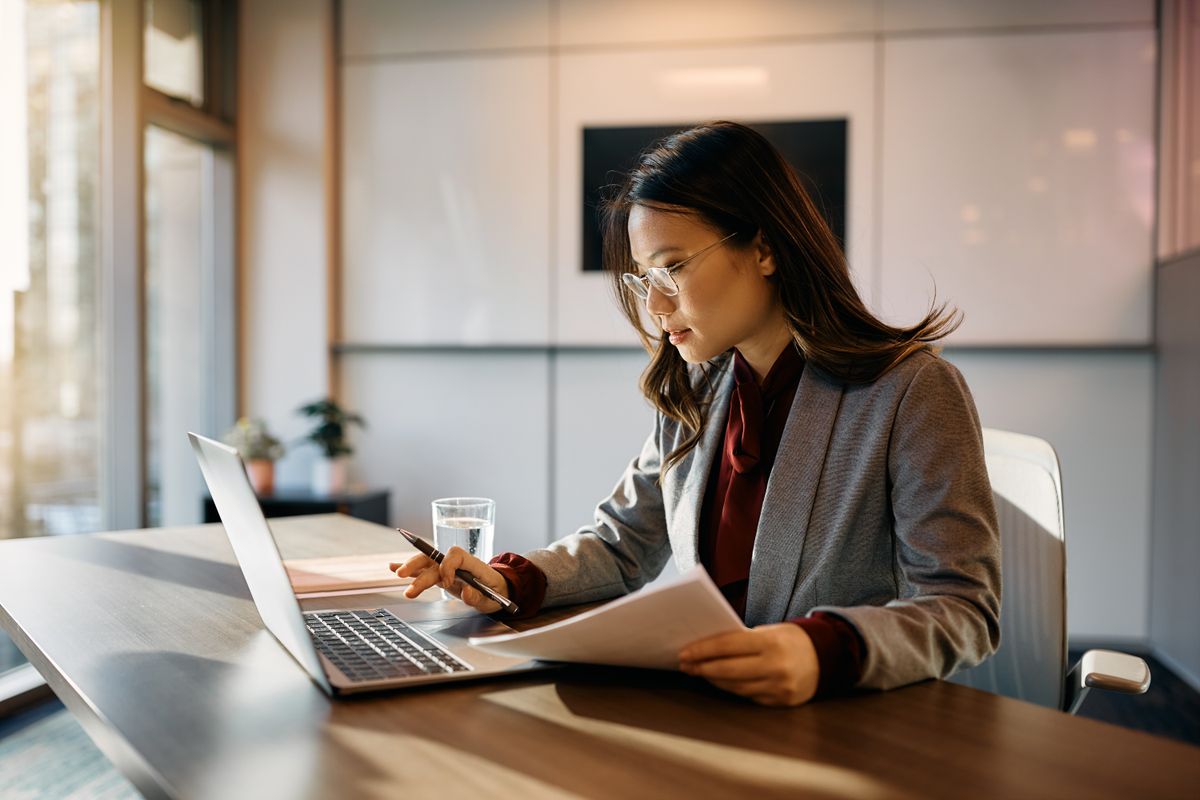 Solopreneur working on a marketing plan