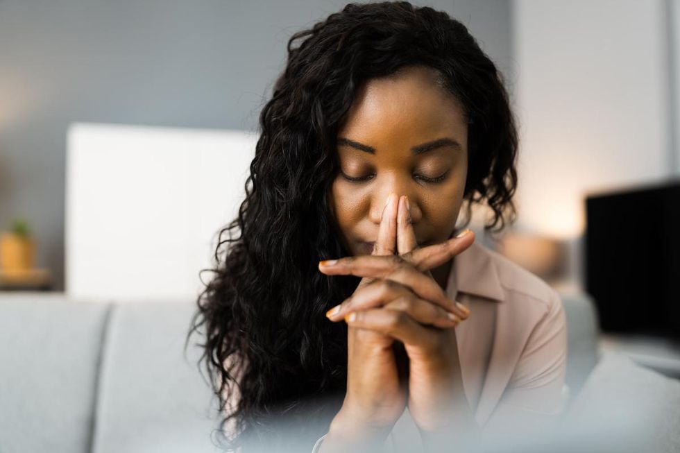 stressed woman