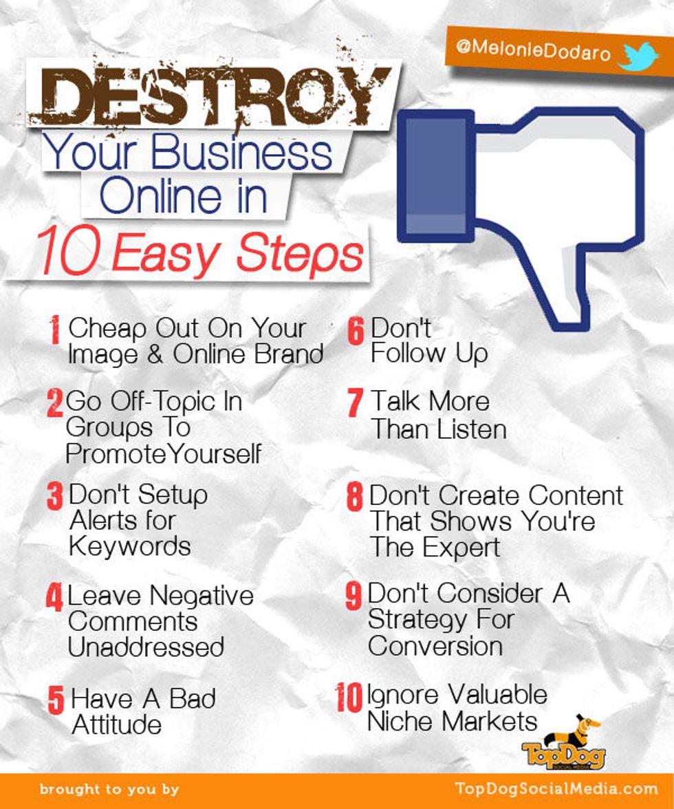 The Biggest Social Media Mistakes Made By Businesspersons