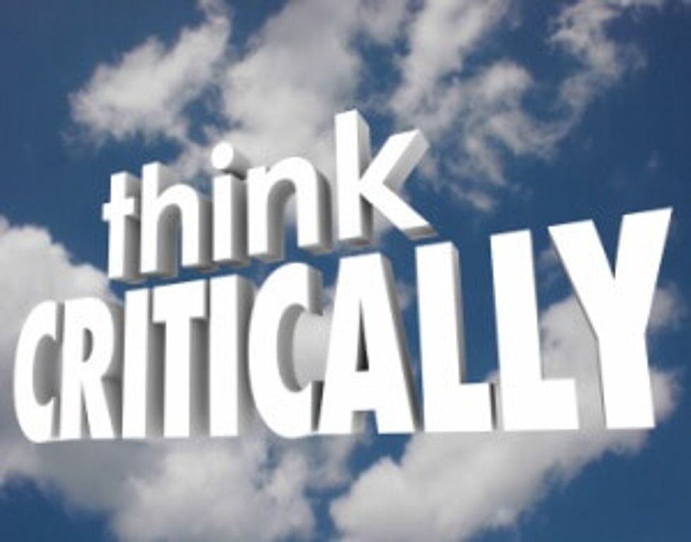Think Critically 3d Words