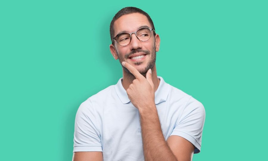 thinking man who wants to start a business