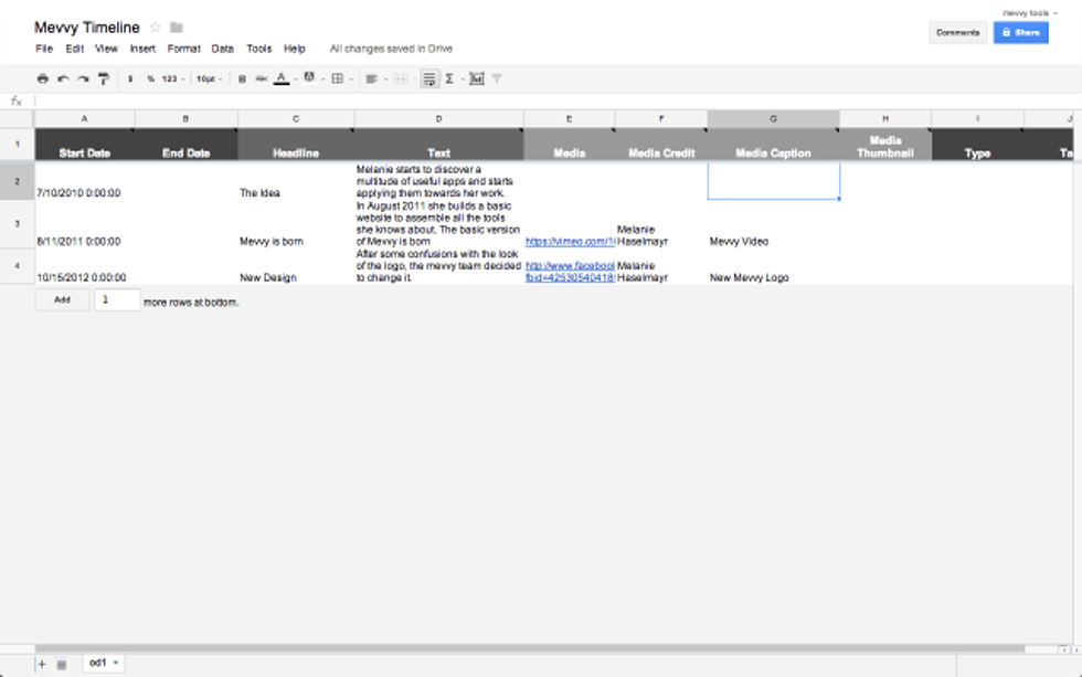 Timeline JS 2