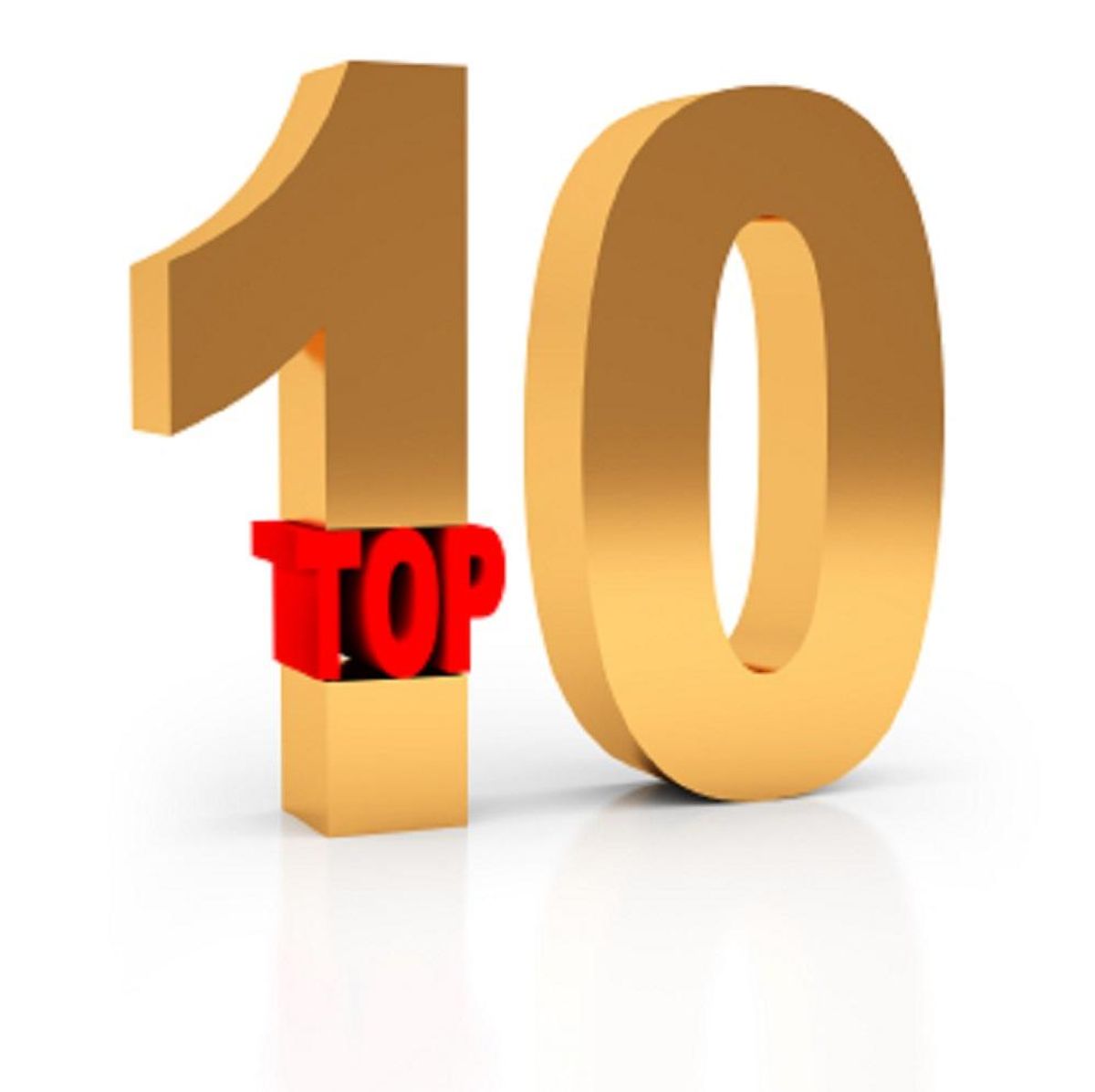 Top 10 winner 3d symbol isolated
